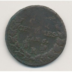 5 Centimes Dupré - Grand module - AN 5 R Orléans 2