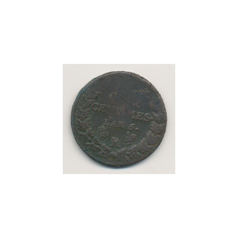 5 Centimes Dupré - Grand module - AN 5 R Orléans