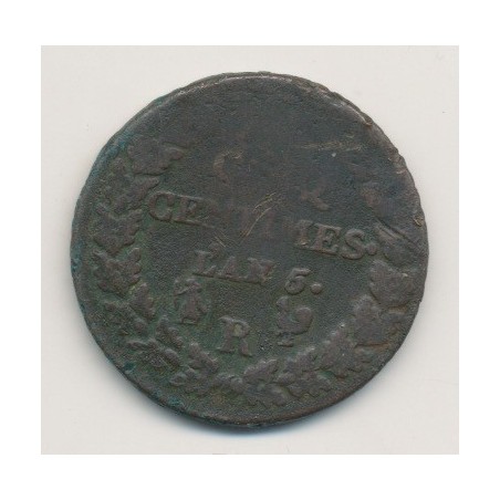5 Centimes Dupré - Grand module - AN 5 R Orléans