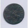 Louis XIV - 6 deniers dits dardennes - 1710 H La Rochelle - TB