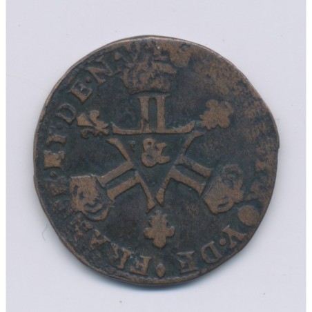 Louis XIV - 6 deniers dits dardennes - 1711 Aix - TB