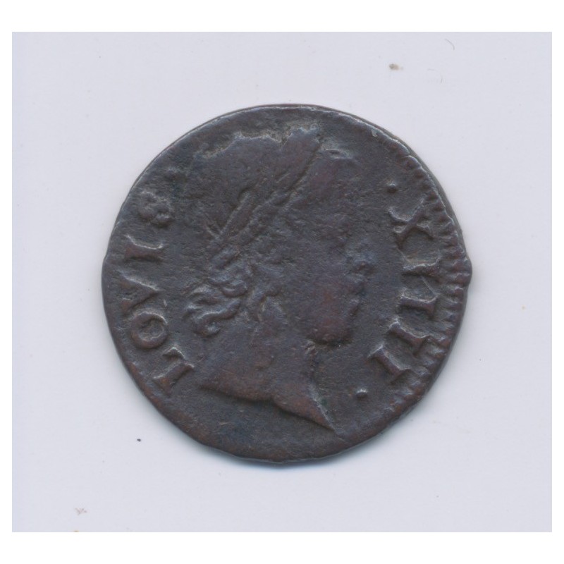 Louis XIV - Denier Tournoi - 1649 A Paris - cuivre - TB+