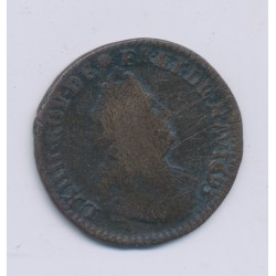 Louis XIV - Liard de France - 1693 L couronné Lille - cuivre - B/TB 2