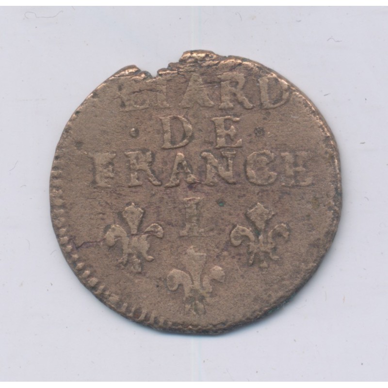 Louis XIV - Liard de France - 1699 L Bayonne - cuivre - B+