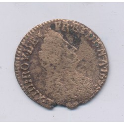 Louis XIV - Liard de France - 1699 L Bayonne - cuivre - B+ 2