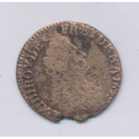 Louis XIV - Liard de France - 1699 L Bayonne - cuivre - B+