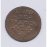 Louis XIV - Liard de France - 1655 B Rouen - cuivre - B/TB