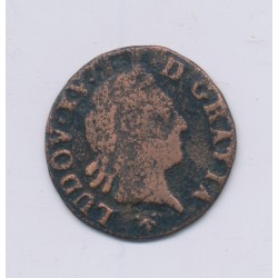 Louis XV - Liard - 1771 S Reims - cuivre - TB