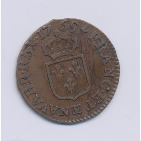 Louis XV - Liard - 1769 Besançon - cuivre - SUP+