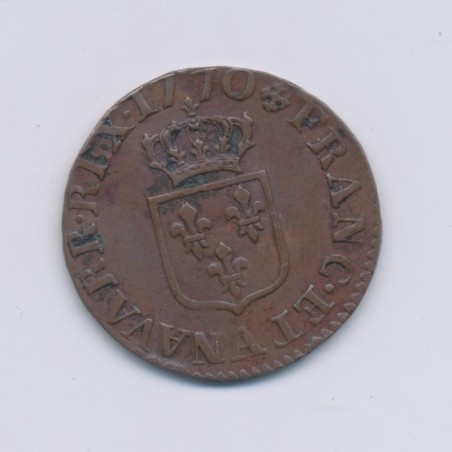 Louis XV - Liard - 1770 A Paris - cuivre - SUP+