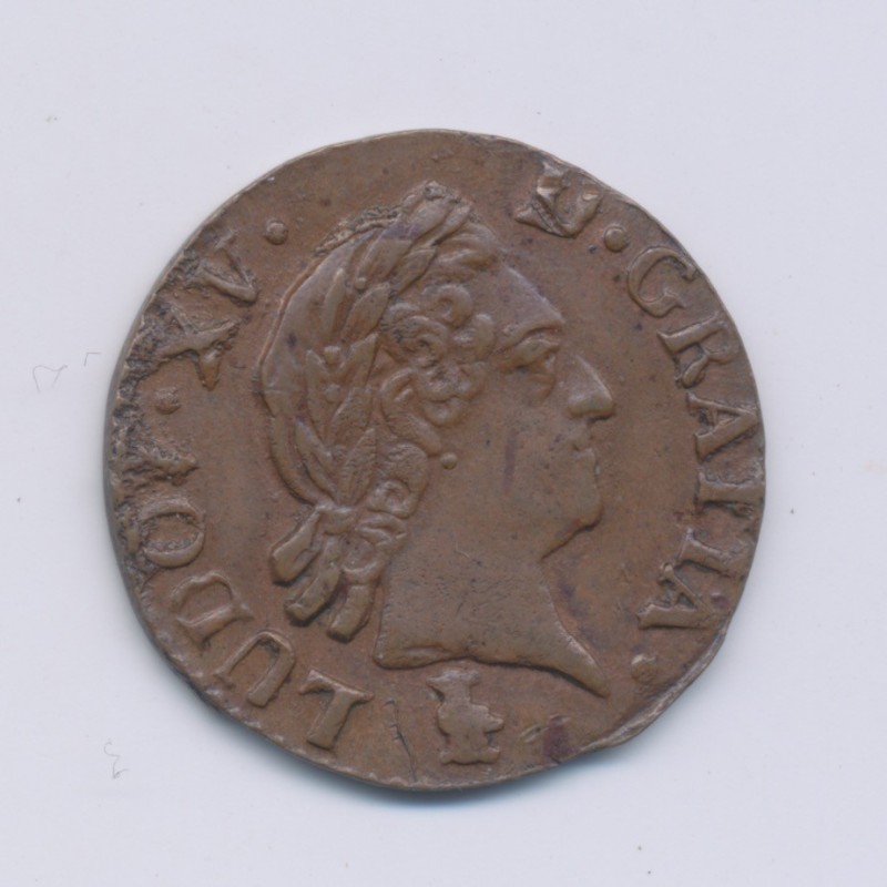 Louis XV - Liard - 1772 V Troyes - cuivre - SUP+