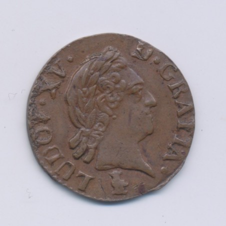 Louis XV - Liard - 1772 V Troyes - cuivre - SUP+