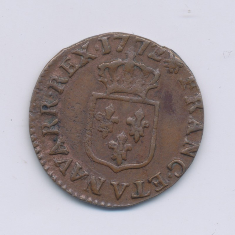 Louis XV - Liard - 1772 V Troyes - cuivre - SUP+