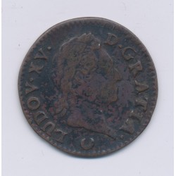 Louis XV - 1/2 Sol à la vieille tête - 1770 AA Metz - cuivre - TB+