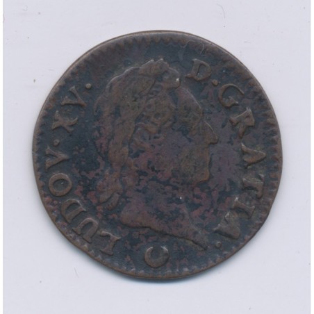 Louis XV - 1/2 Sol à la vieille tête - 1770 AA Metz - cuivre - TB+