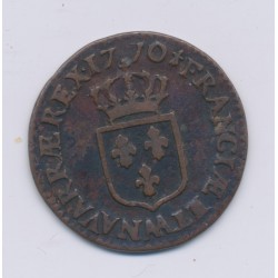 Louis XV - 1/2 Sol à la vieille tête - 1770 AA Metz - cuivre - TB+ 2