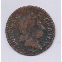 Louis XV - 1/2 Sol à la vieille tête - 1771 N Montpellier - cuivre - TB+