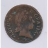 Louis XV - 1/2 Sol à la vieille tête - 1771 N Montpellier - cuivre - TB+