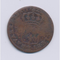 Louis XV - 1/2 Sol à la vieille tête - 1772 Aix - cuivre - B 2