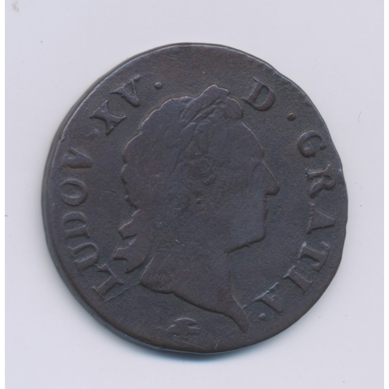 Louis XV - Sol à la vieille tête - 1773 D Lyon - B/TB