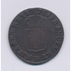 Louis XV - Sol à la vieille tête - 1773 D Lyon - B/TB 2
