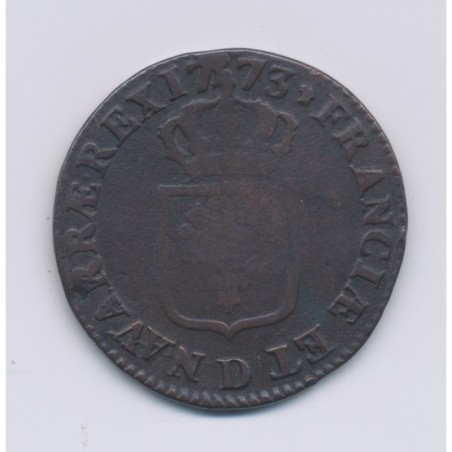 Louis XV - Sol à la vieille tête - 1773 D Lyon - B/TB