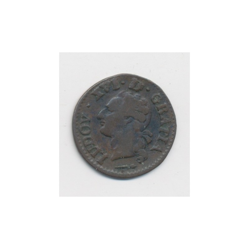 Louis XVI - Liard du Béarn - 1785 Pau - vaquette