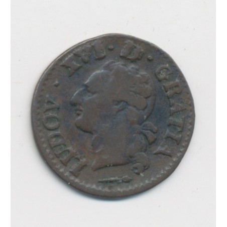 Louis XVI - Liard du Béarn - 1785 Pau - vaquette