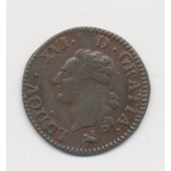 Louis XVI - Liard - 1791 B Rouen