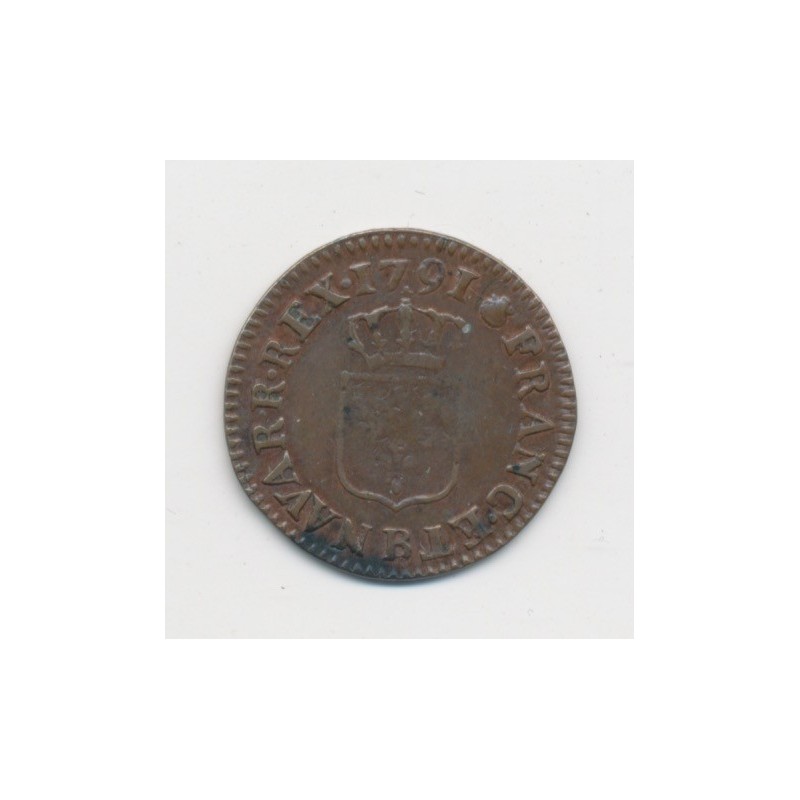Louis XVI - Liard - 1791 B Rouen