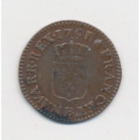 Louis XVI - Liard - 1791 B Rouen