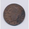 Louis XVI - Liard - 1791 K Bordeaux - cuivre - TB