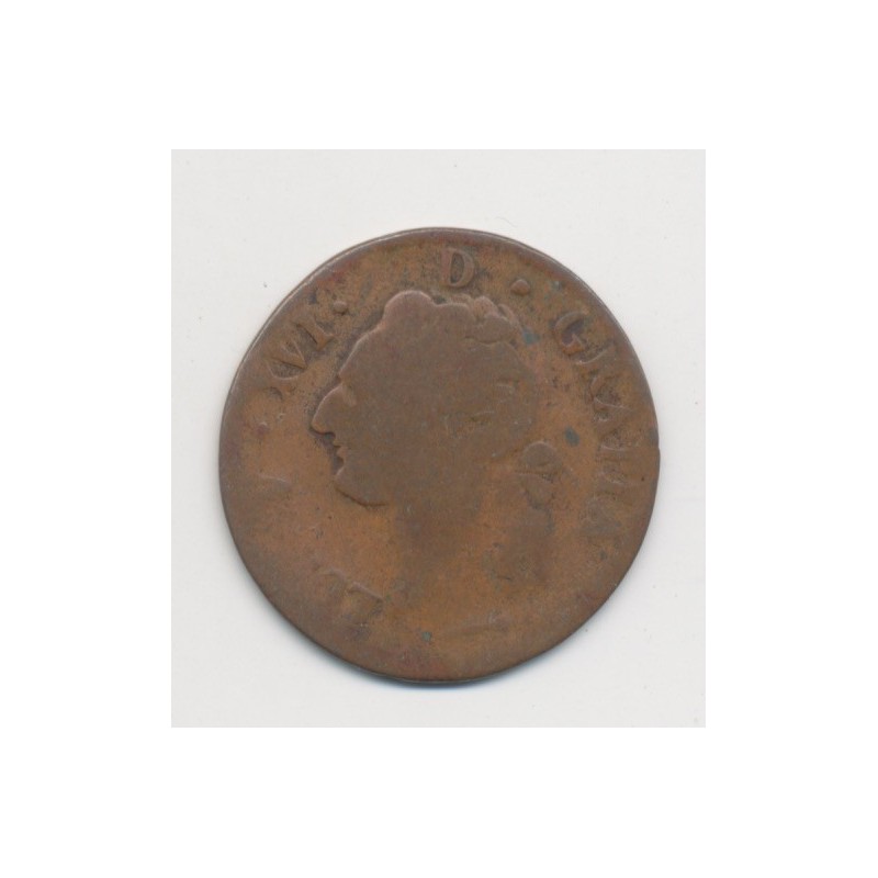 Louis XVI - 1/2 Sol du Béarn - 1785 Pau - vaquette