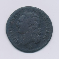 Louis XVI - 1/2 Sol - 1785 T Nantes - cuivre - B/TB
