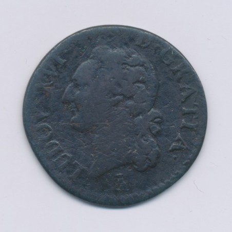 Louis XVI - 1/2 Sol - 1785 T Nantes - cuivre - B/TB
