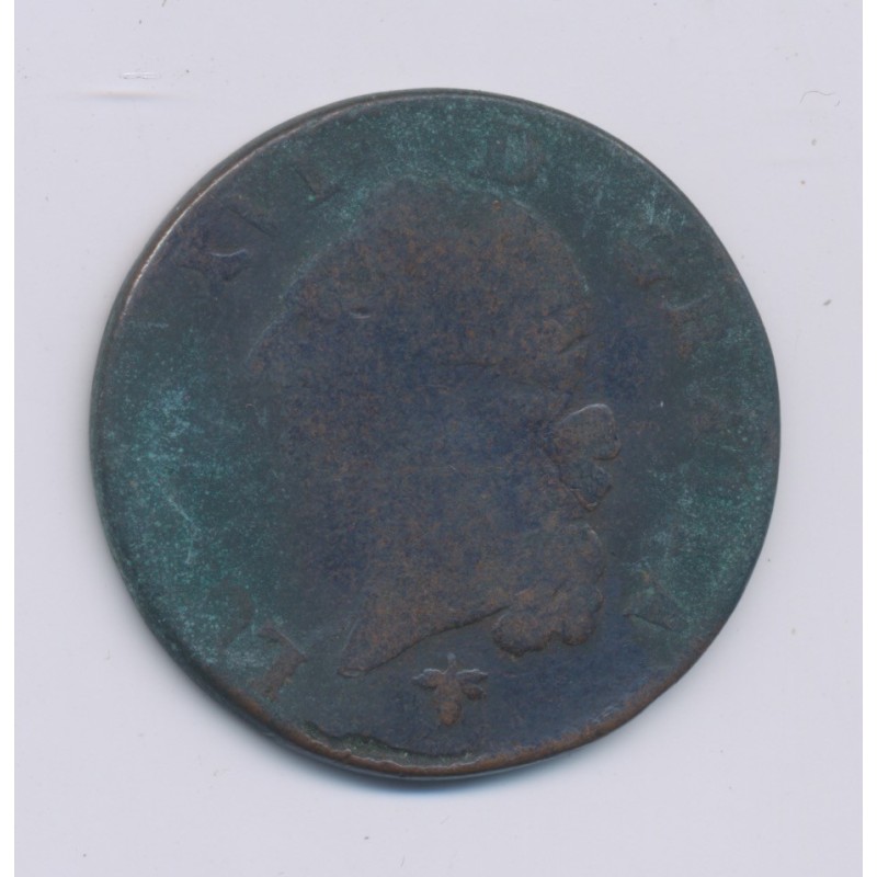 Louis XVI - Sol - 1779 H La rochelle - B