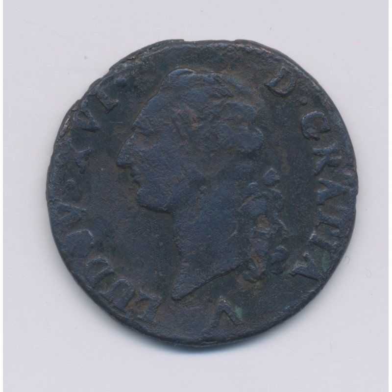 Louis XVI - Sol - 1783 W Lille - TB