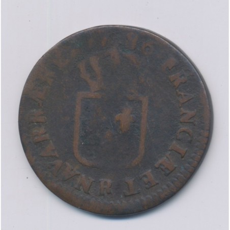 Louis XVI - Sol - 1786 R Orléans - TB