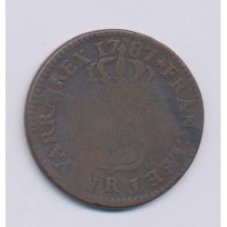 Louis XVI - Sol - 1787 R Orléans - TB 2