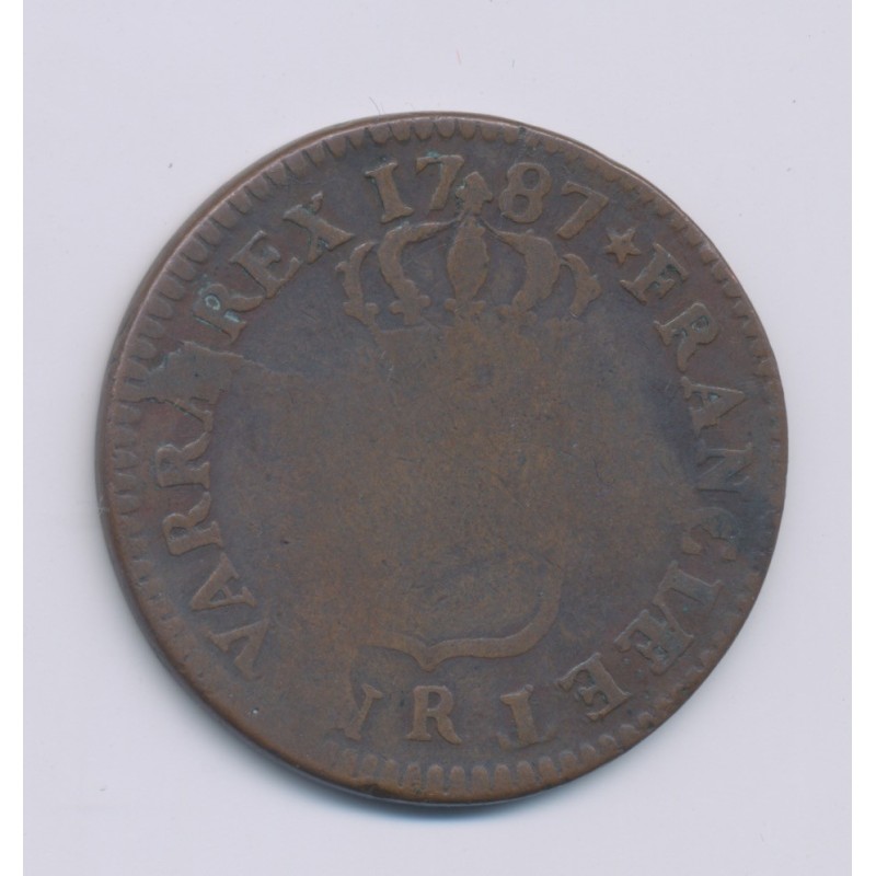Louis XVI - Sol - 1787 R Orléans - TB