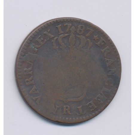 Louis XVI - Sol - 1787 R Orléans - TB