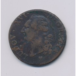 Louis XVI - Sol - 1791 BB Strasbourg - TB/TTB