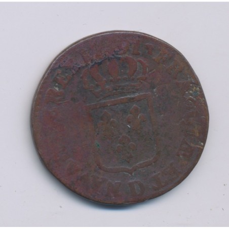 Louis XVI - Sol - 1791 D Lyon - TB