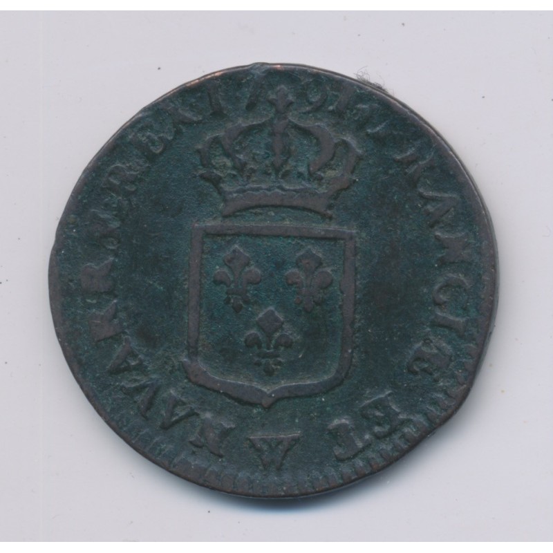 Louis XVI - Sol - 1791 W Lille - TB