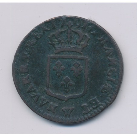 Louis XVI - Sol - 1791 W Lille - TB