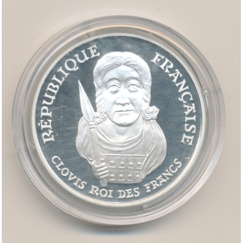 100 Francs Clovis - 1996 - argent belle épreuve - 37mm