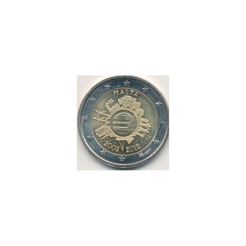 2€ Malte 2012 - 10 ans de l'euro