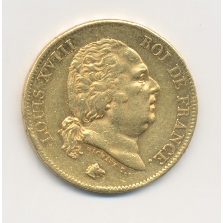 Louis XVIII - 40 francs Or - 1816 L Bayonne