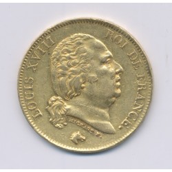 Louis XVIII - 40 Francs Or - 1816 Q Perpignan - TTB+