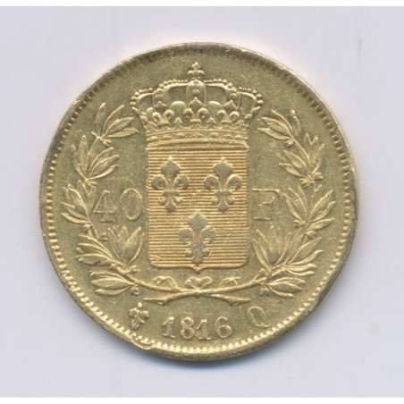 Louis XVIII - 40 Francs Or - 1816 Q Perpignan - TTB+
